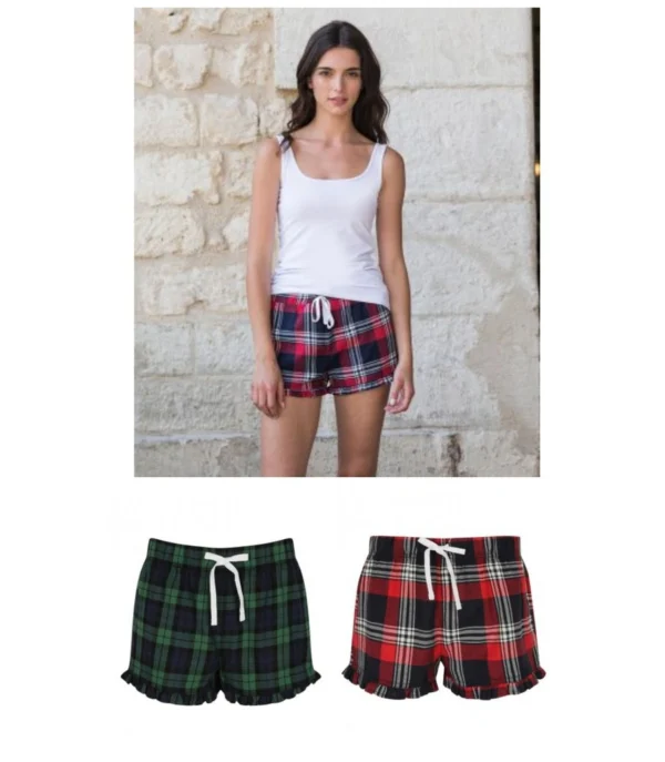 SK82 Ladies Tartan Shorts